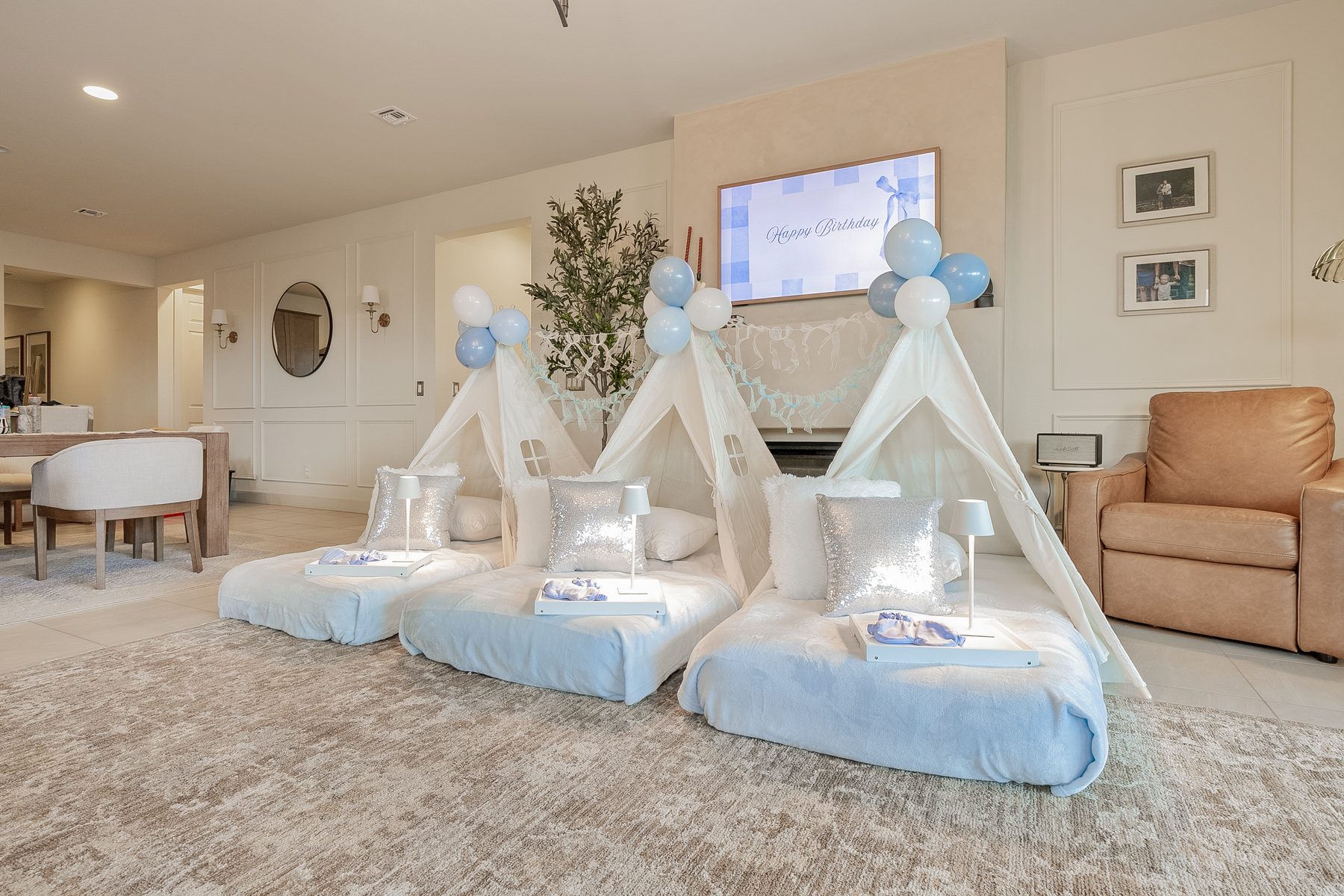 Bliss in Blue sleepover detail