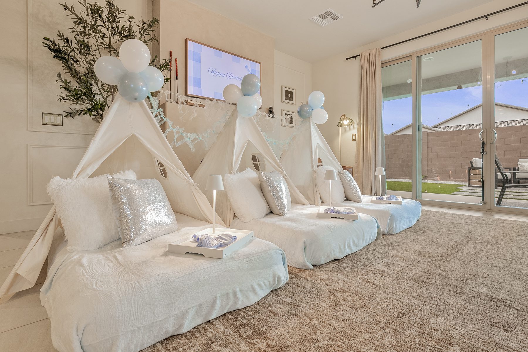 Bliss in Blue sleepover detail
