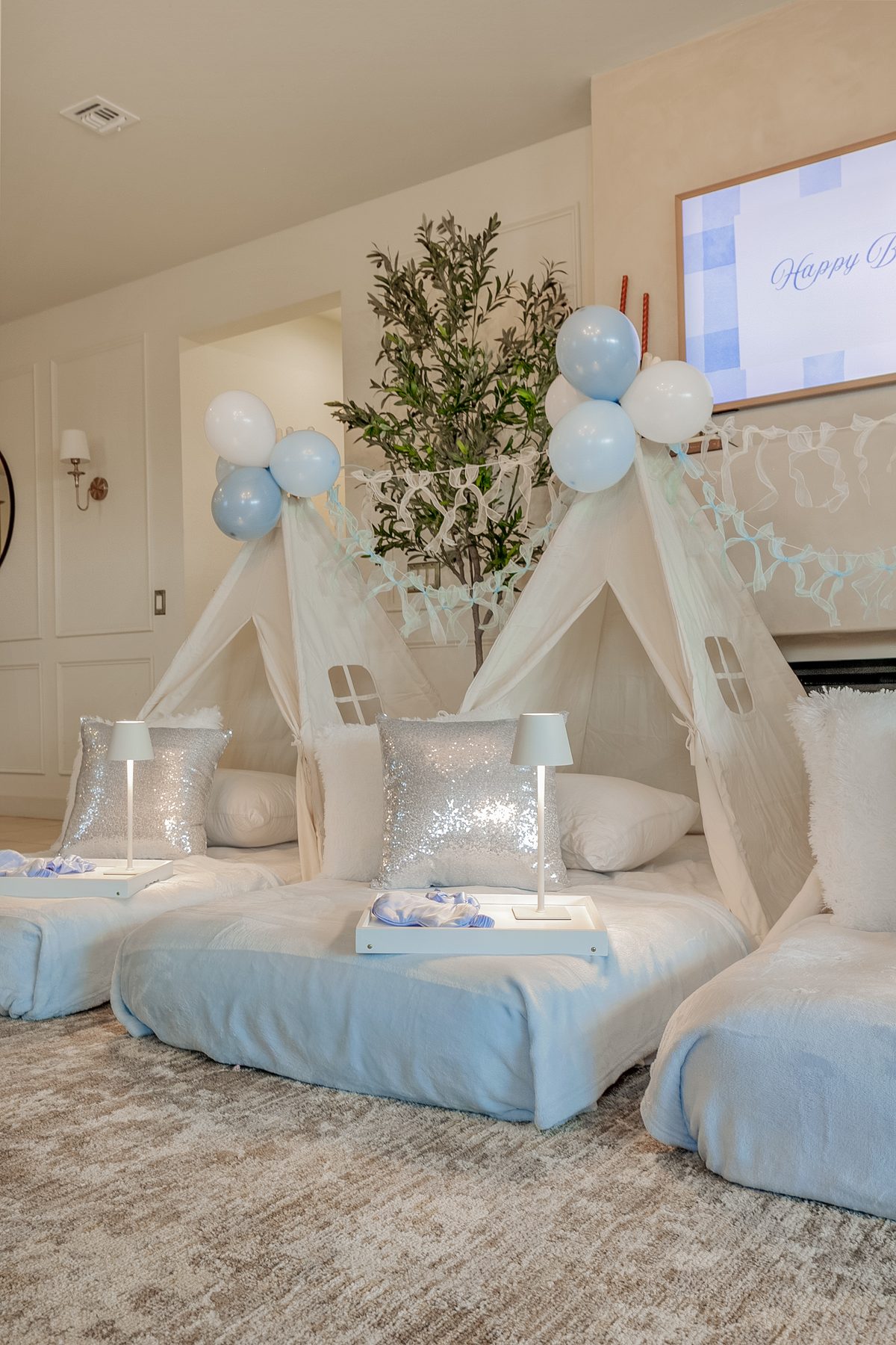 Bliss in Blue sleepover detail