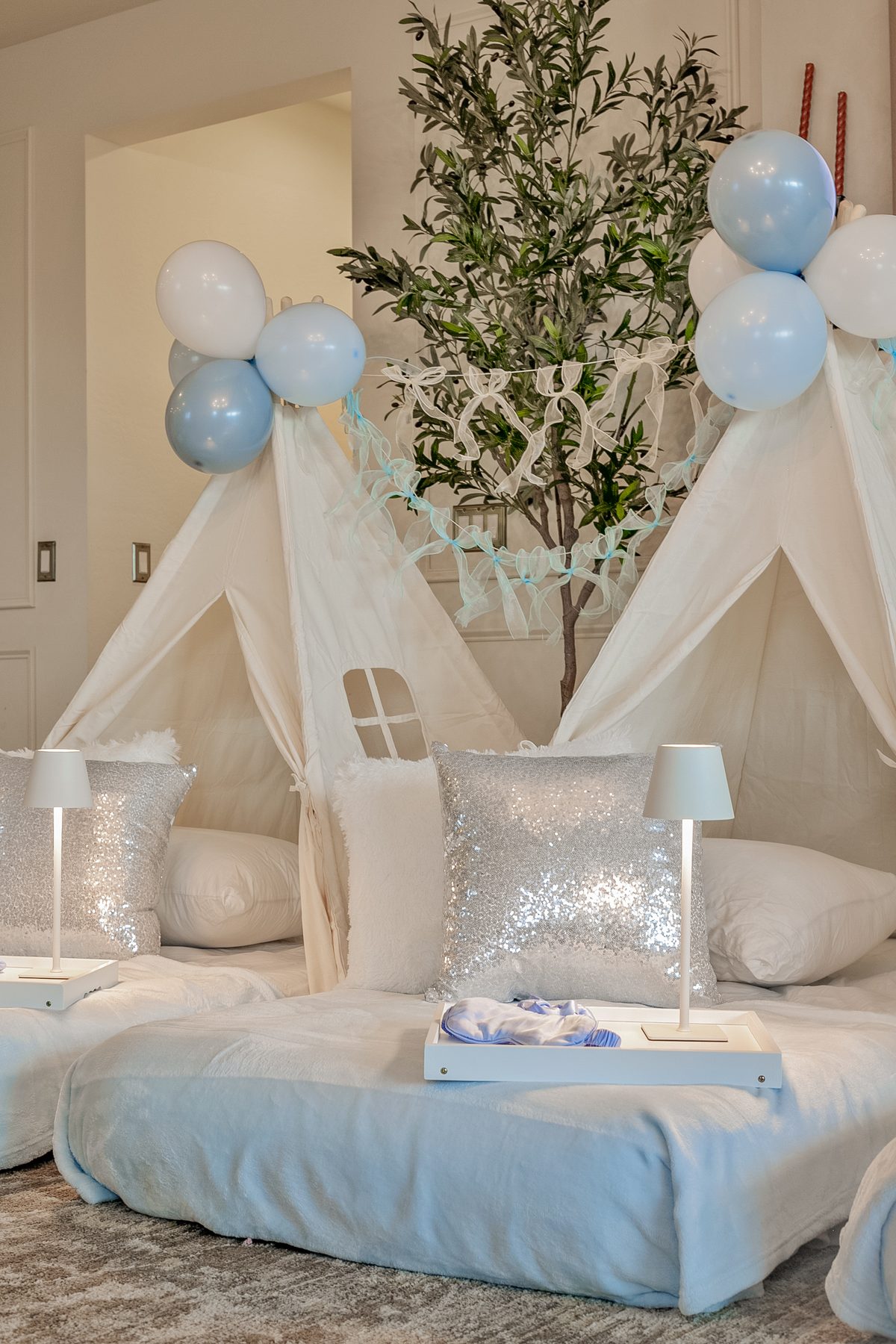 Bliss in Blue sleepover detail